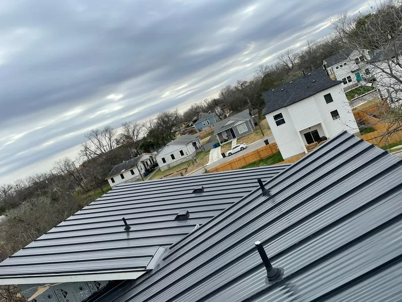 Standing seam metal roof panels with vents for Skylight Repair in Bar Harbor